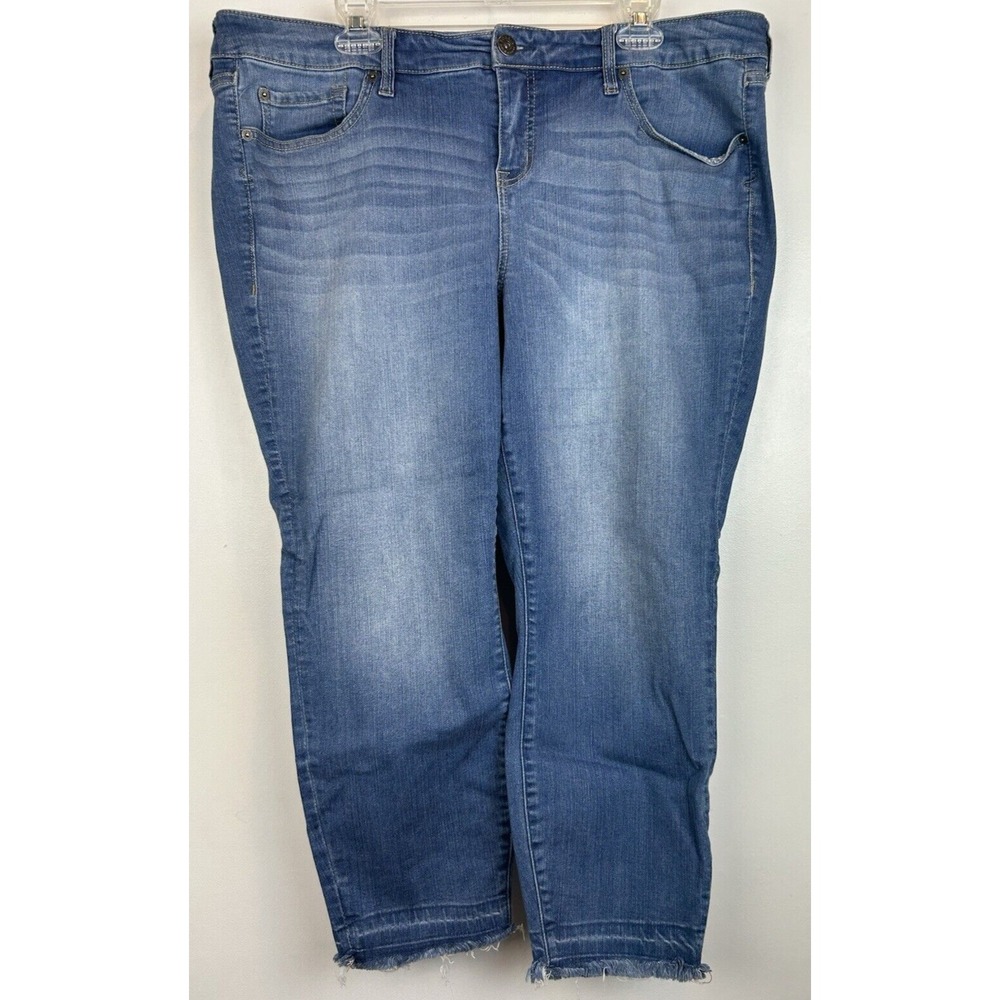 Torrid Jeans Womens 20 Skinny Premium Stretch Blue Plus Medium Wash Jeans